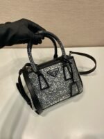 Prada Galleria Satin Mini-bag With Crystal - Bag - Image 6