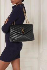 [TOP] SAINT LAURENT Loulou medium quilted leather shoulder bag black Bag-Black hardware - Image 11