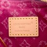 Louis Vuitton Pochette Valley Fuchsia Denim - Bag - Image 9