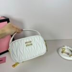 Miu Miu Logo Patch Zipped Clutch Bag - Image 5