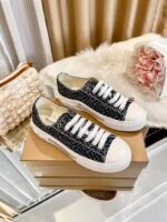 Burberry New Listing Temperament White Shoes - Black Shoes - Image 3