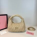 Miu Miu Wander matelassé nappa leather hobo bag handbag - Bag - Image 2