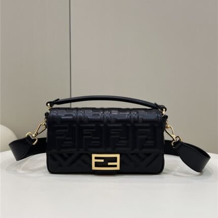 Fendi Embossed Baguette Bag