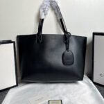 Gucci GG Monogram Blooms Medium Reversible Tote Beige New Military Black - Bag - Image 2