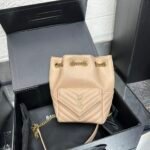 Saint Laurent JOE backpack in Calfskin White - Bag - Image 3