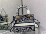 Dior The LADY D-LITE Bag Blue Toile de Jouy Reverse Embroidery - Bag - Image 2