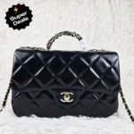 Chanel 24B Bag Black Color Large Size