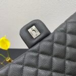CHANEL 17C Large Airport Bag Maxi Black Silver - Image 8