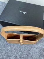 SAINT LAURENT YSL Croc-Embossed Le 5 à 7 Hobo Bag - Image 3