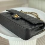 [TOP]Chanel Classic Flag Bag Classic Double Flap Black Caviar Gold Hardware - Bag - Image 8