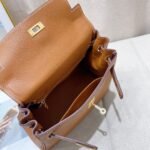 Kelly Togo Cowhide Leather Gold Buckle-Gold Palm - Image 11