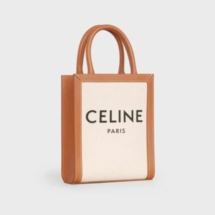 Celine Cabas Crossbody Tote in Celine Print & Calfskin Bag