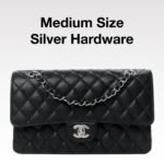 Chanel Classic Flag Bag Medium Classic Double Flap Bag SO Black Crumpled Calfskin Silver Hardware - Bag - Image 19