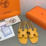 Hermes Oran Sandal Leather Sandals Slippers - Shoes - Image 2