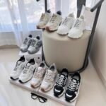 Dior Chrono Classic Mesh with Grey Leather-Effect Panels Sneaker - Shoes - Image 8