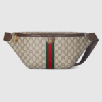 Gucci Ophidia GG Monogram Large Belt Bag - Beige and dark brown