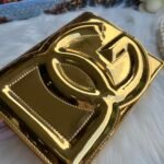 [TOP] Dolce & Gabbana Patent Leather Crossbody Bag - Gold Bag - Image 4