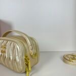 Miu Miu Logo Patch Zipped Clutch Bag - Image 5