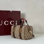Gucci Mini GG Beige and brown GG canvas Handbag - Image 3