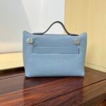 Hermes 2424 Togo Swift Gold Hardware Blue - Bag - Image 4