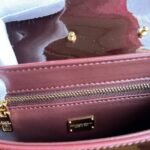 [TOP] Dolce & Gabbana Mini Tote Bag - Burgundy Bag - Image 9