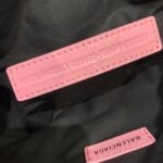 BALENCIAGA Le Cagole XS studded crinkled-leather shoulder bag pink - Bag - Image 7