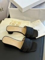Dior Dway Heeled Slide Sandals Slippers - Shoes - Image 3
