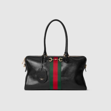 Gucci Black soft Borsetto boston bag - Black