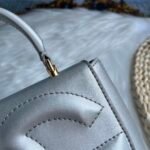 [TOP] Dolce & Gabbana Cowhide Mini Tote - Silver Bag - Image 9