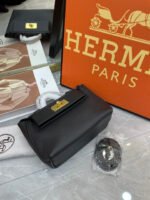 Hermes 2424 Togo Swift Gold Hardware Black - Bag - Image 3