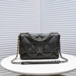 Chanel Calfskin Quilted Large Chanel 19 Flap Black - Bag