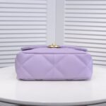Chanel Calfskin Quilted Chanel 19 Flap Light Purple -Golden - Bag - Image 3