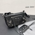 Balenciaga Le Cagole XS Leather Duffle Black Bag