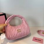 Miu Miu Wander matelassé nappa leather hobo bag handbag - Bag - Image 9