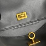 BALENCIAGA Rodeo leather shoulder bag in Grey and aged-golden hardware Multiple Size - Bag - Image 8