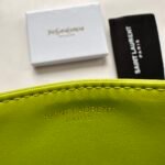 Saint Laurent CASSANDRE MATELASSÉ card case in lambskin -Green Wallet - Image 9