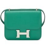 Hermes Epsom Vert Vertigo Evercolor Constance Palladium Hardware