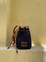 Miu Miu Leather bucket bag-Black - Bag - Image 3