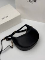 Teen Celine Lulu IN Grained Calfskin Bag- Black - Image 4