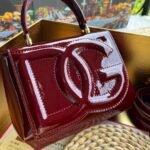 [TOP] Dolce & Gabbana Mini Tote Bag - Dark Red Bag - Image 5