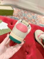 Gucci Screener trainer with Web Light Pink Sneaker - Shoes - Image 6