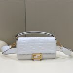 Fendi Embossed Baguette Bag