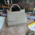 [TOP] Dolce & Gabbana Sicily Handbag - Elephant Gray Bag - Image 2