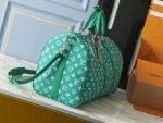 Louis Vuitton Keepall Bandoulière 50 Green Distressed Leather- Bag - Image 5