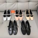 Hermes Jane Ballet Flat Suede Shoes - Image 12