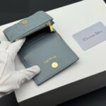 Dior Caro Montaigne Glycine Wallet-Haze Blue Wallet - Image 6