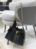 [TOP]CHANEL 25 Small Handbag Grained Calfskin & Gold-Tone Metal Black -Bag - Image 11