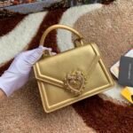 [TOP] Dolce & Gabbana Chain Tote Crossbody Bag - Gold Bag - Image 4