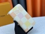 Louis Vuitton LV Damiericious Zippie Wallet Damier Canvas Wallet-Pink Plaid Wallet - Image 2