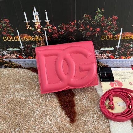 [TOP] Dolce & Gabbana Cowhide Crossbody Bag - Rose Bag